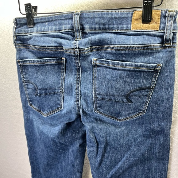 American Eagle Next Level Stretch Skinny Jeans Womens 4 Short Blue Denim 2212 - Picture 10 of 11